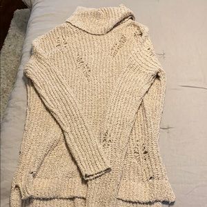 Distressed sweater